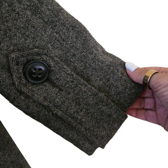 Cabi Shakespeare Wool Blend Tweed Swing Coat 3/4 Sleeve Lined Pockets Size 4 - Picture 6 of 10